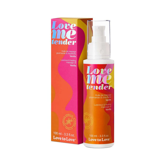 Love to Love Love Me Tender Luscious & Heating Massage Oil Vanilla 3.3 oz.-0